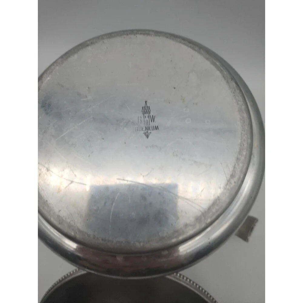 MCM BW Buenilum Hammered Aluminum Ice Bucket Two Handle